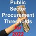 Public Procurement Thresholds for 2020 & 2021
